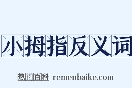 小拇指反义词是什么意思的图片